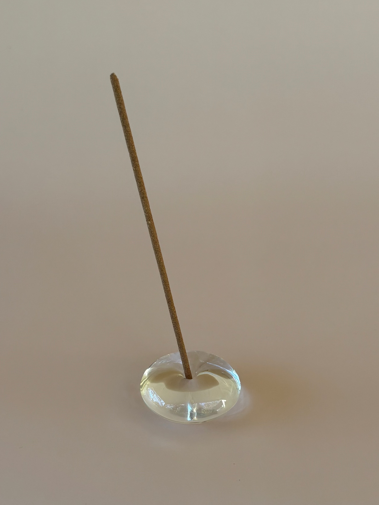 Glass Bubble Incense Holder ~ Clear