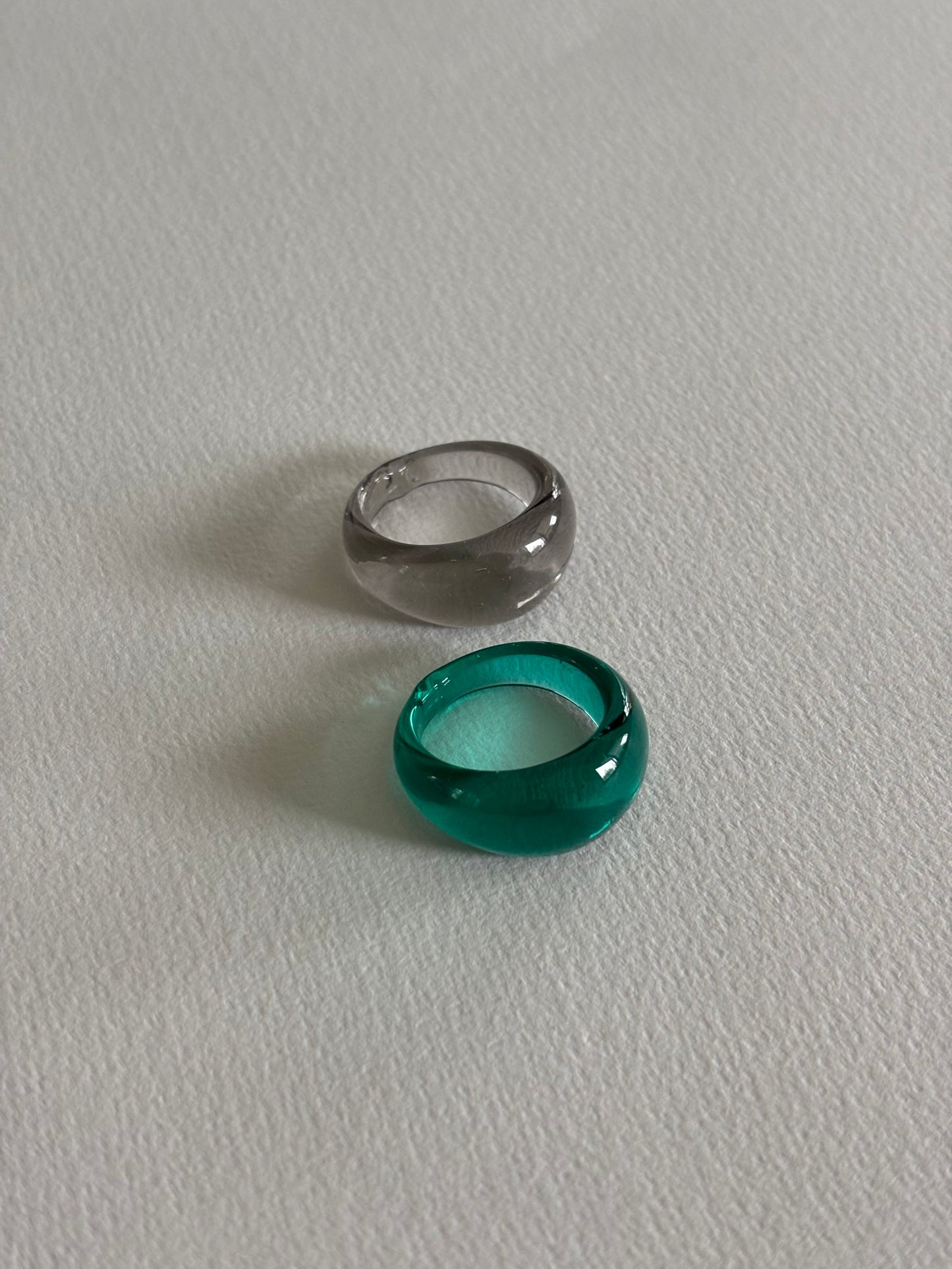 Glass Ring ~ Smoke