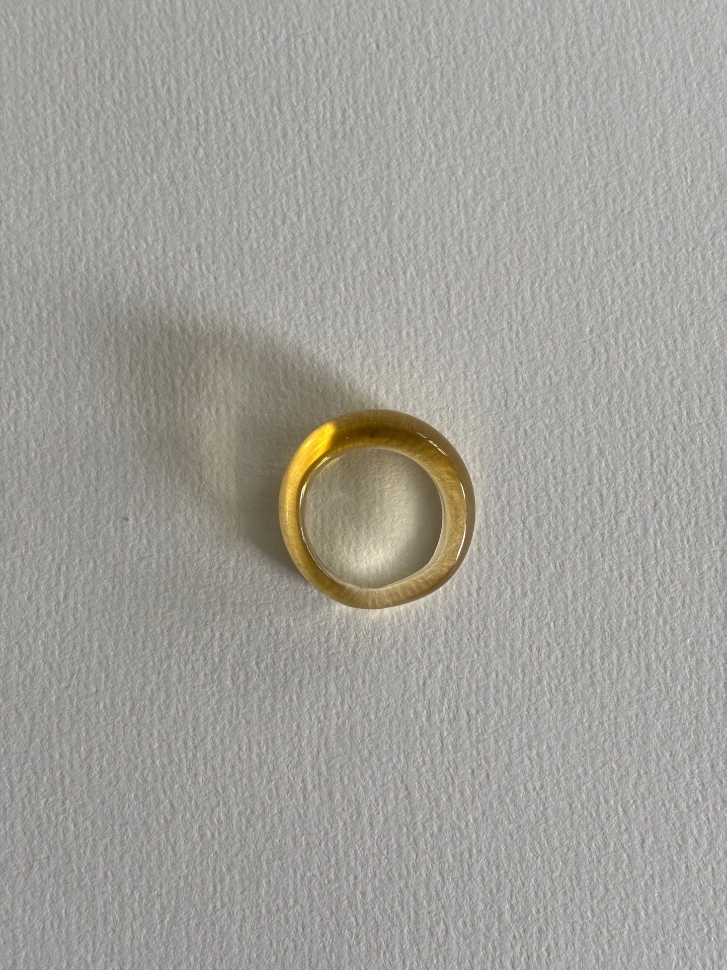 Glass Ring ~ Lemon