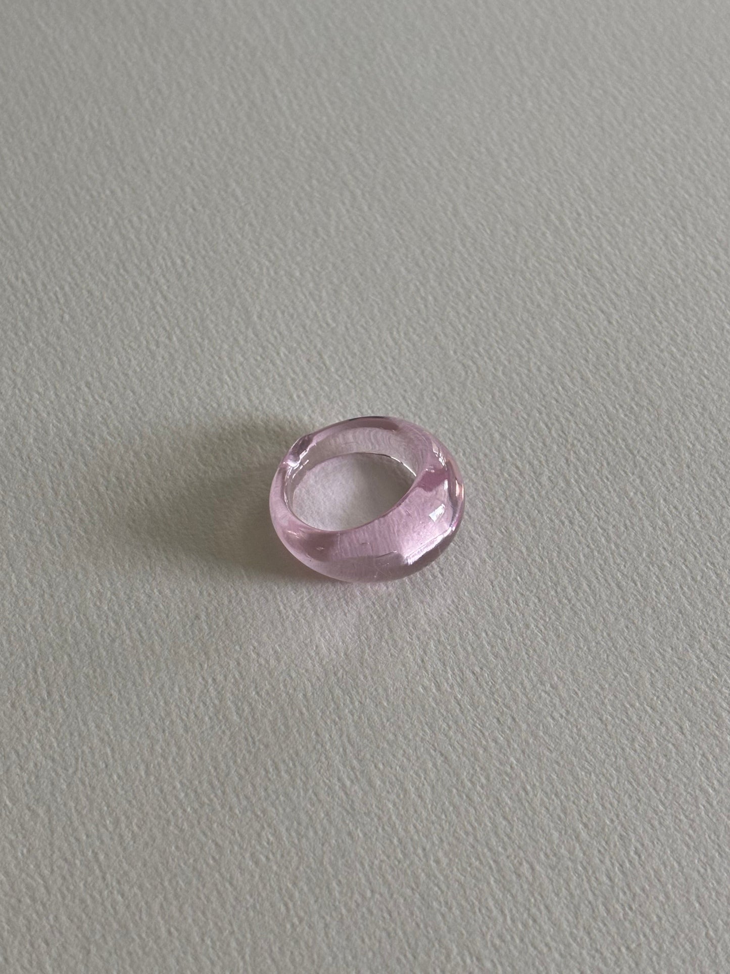 Glass Ring ~ Blush