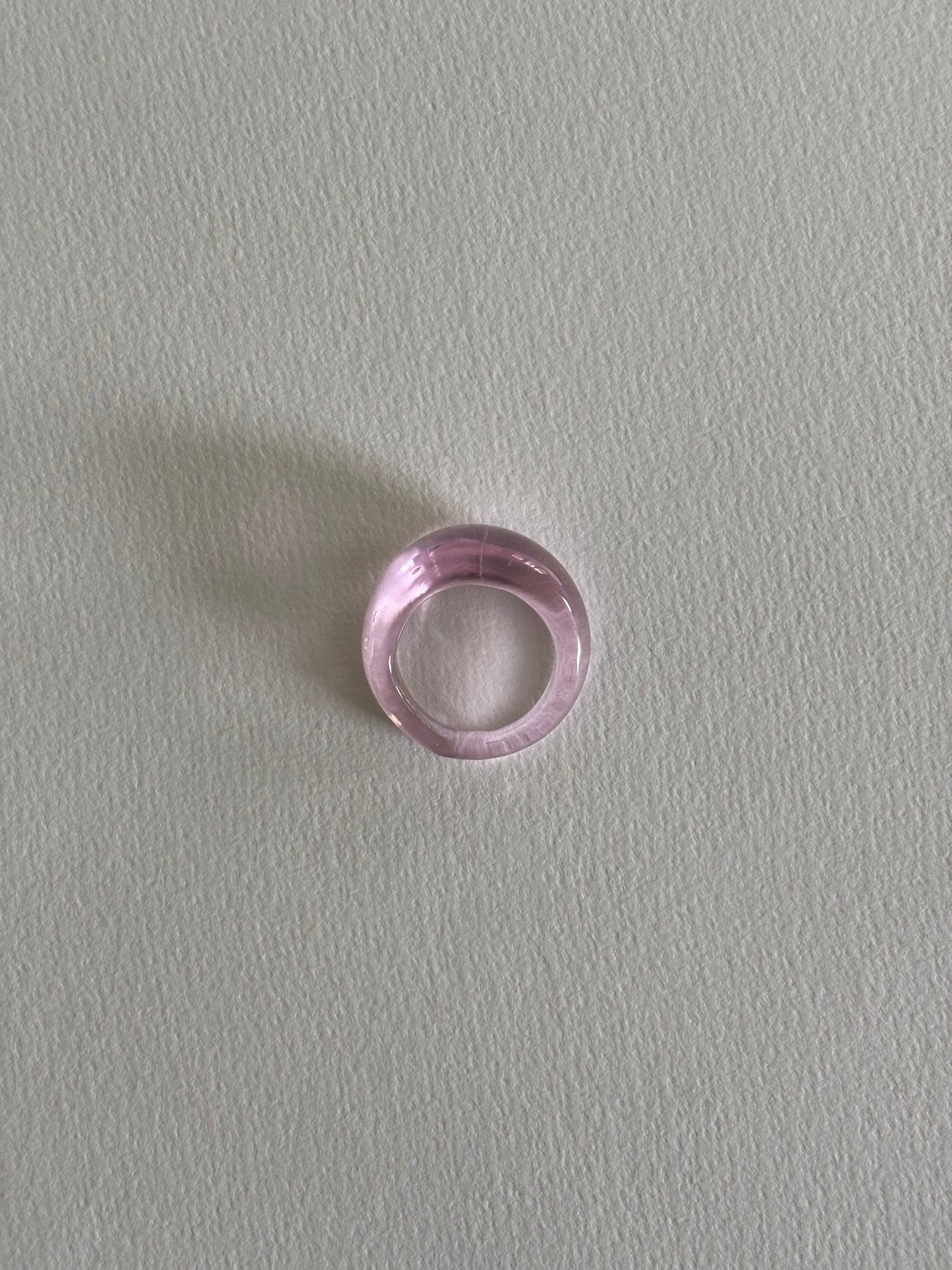 Glass Ring ~ Blush