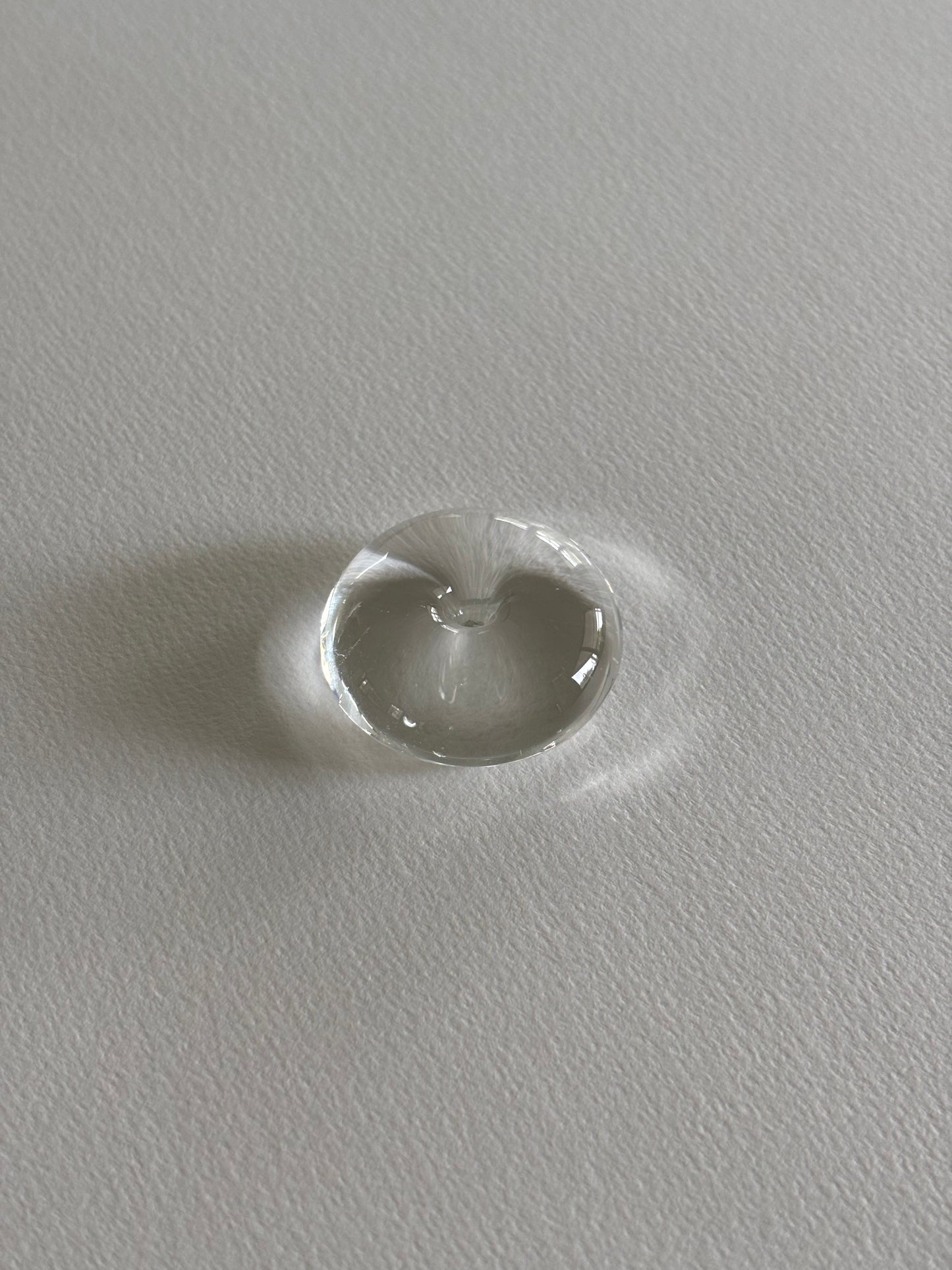 Glass Bubble Incense Holder ~ Clear