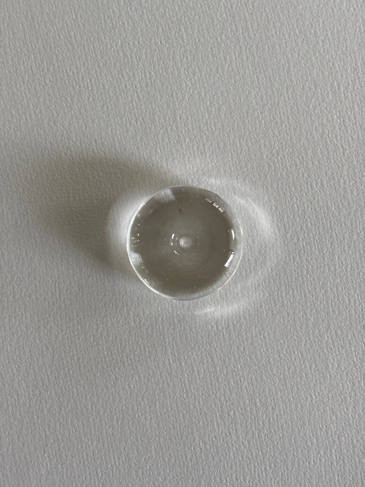 Glass Bubble Incense Holder ~ Clear