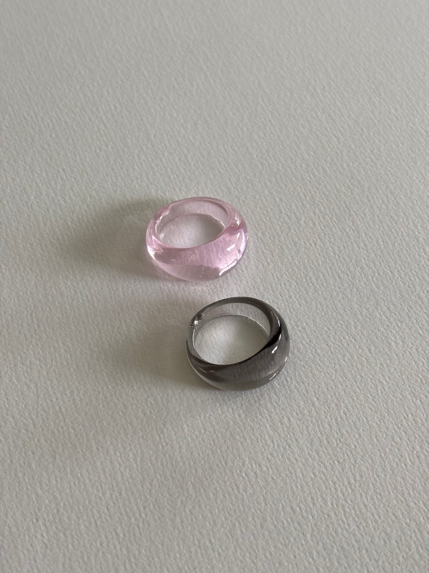 Glass Ring ~ Blush
