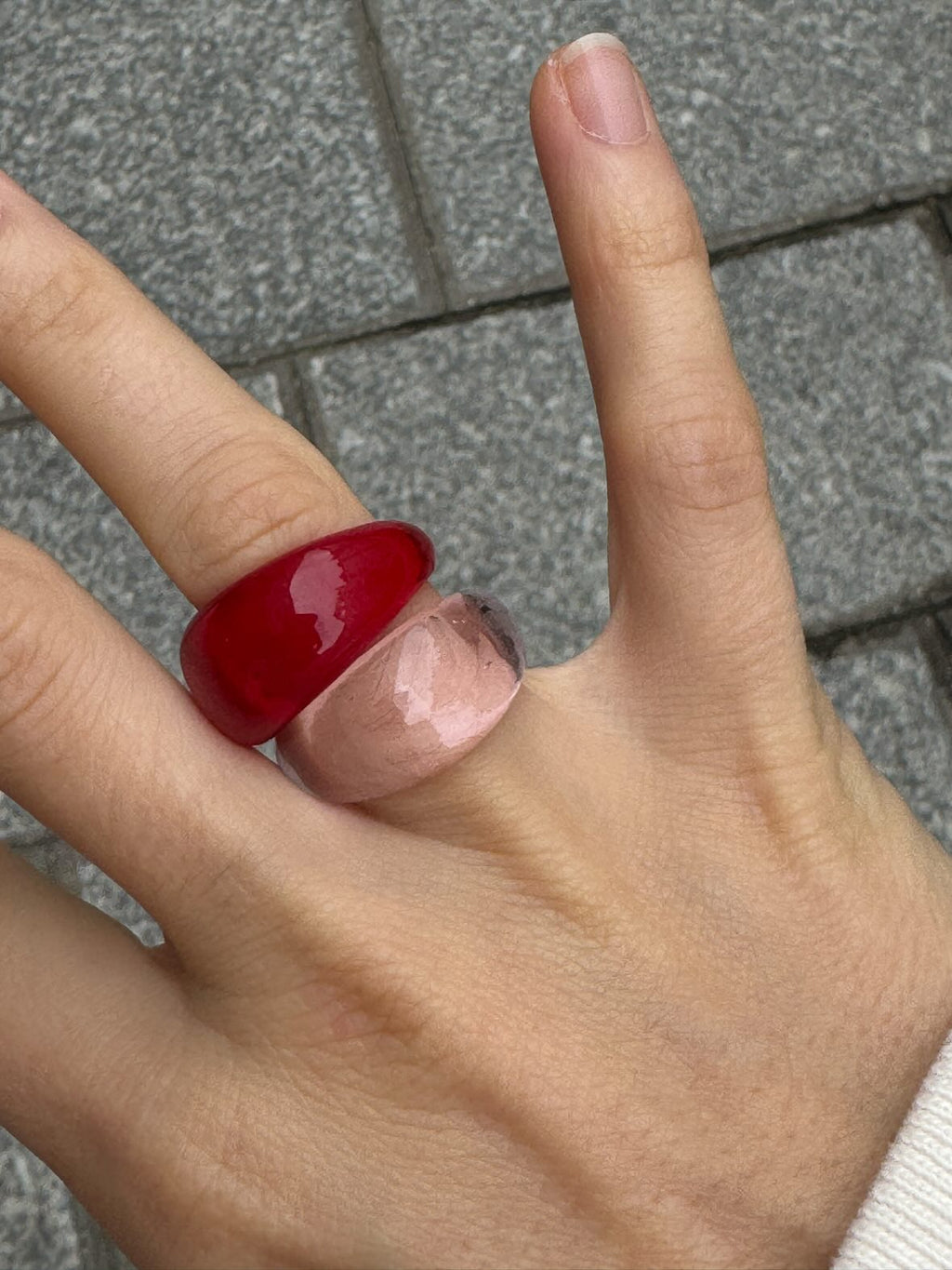Glass Ring ~ Scarlet