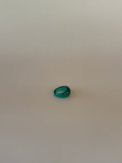 Glass Ring ~ Pine