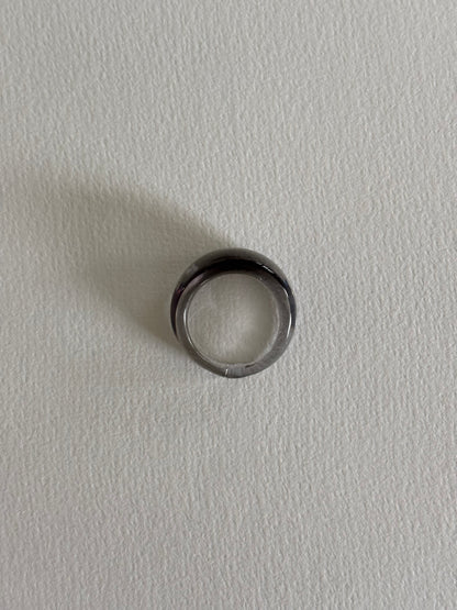 Glass Ring ~ Smoke