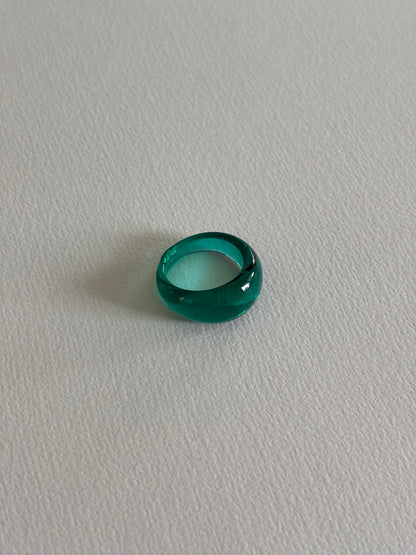 Glass Ring ~ Pine