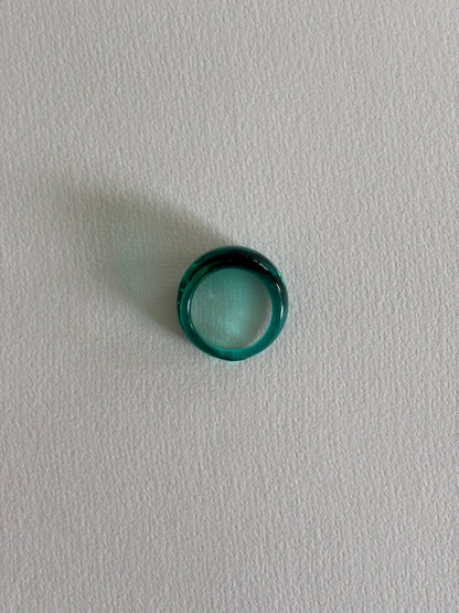 Glass Ring ~ Pine