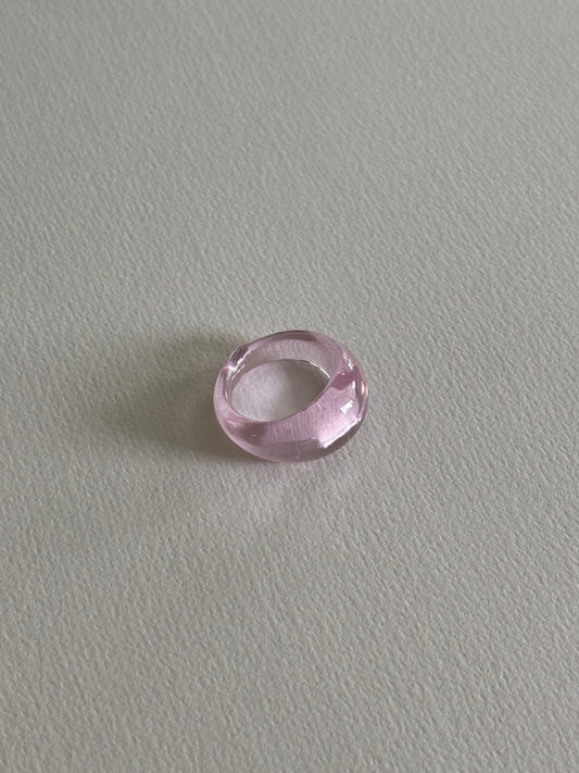 Glass Ring ~ Blush