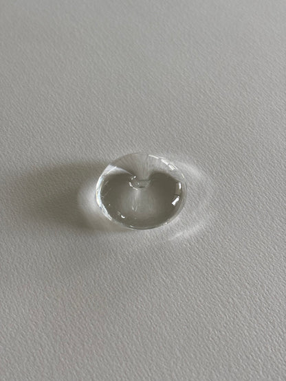 Glass Bubble Incense Holder ~ Clear