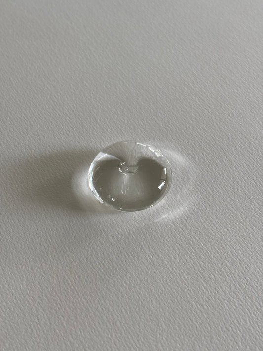 Glass Bubble Incense Holder ~ Clear
