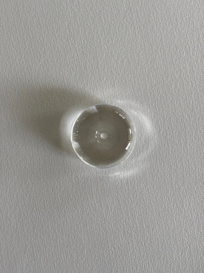Glass Bubble Incense Holder ~ Clear