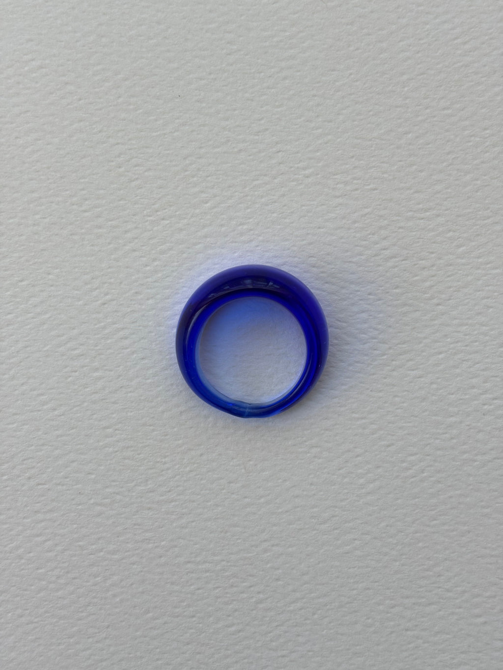 Glass Ring ~ Cobalt