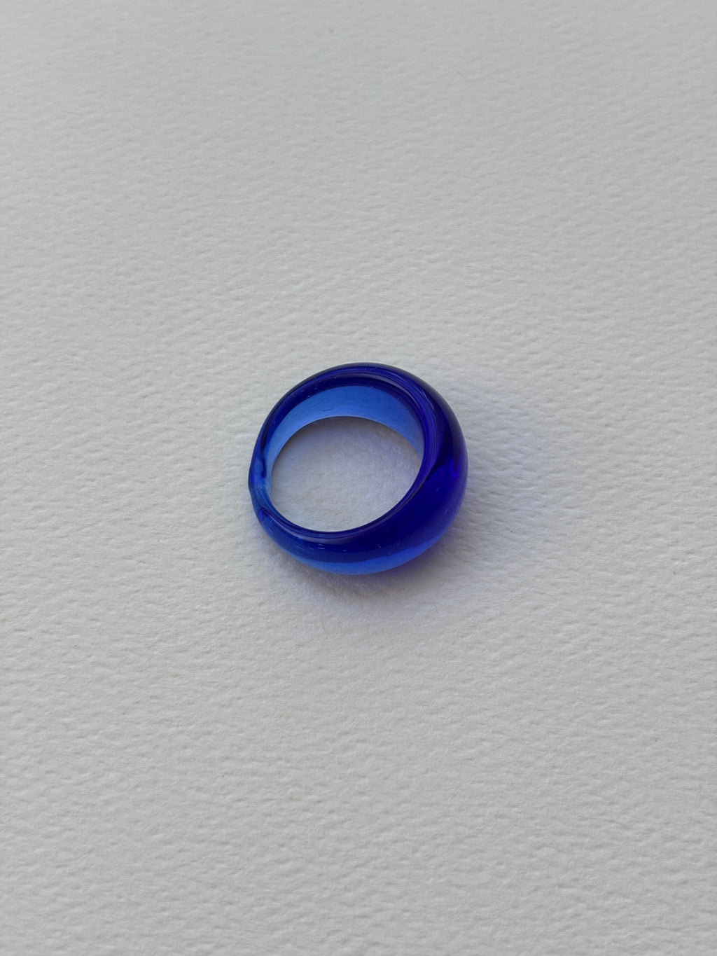 Glass Ring ~ Cobalt