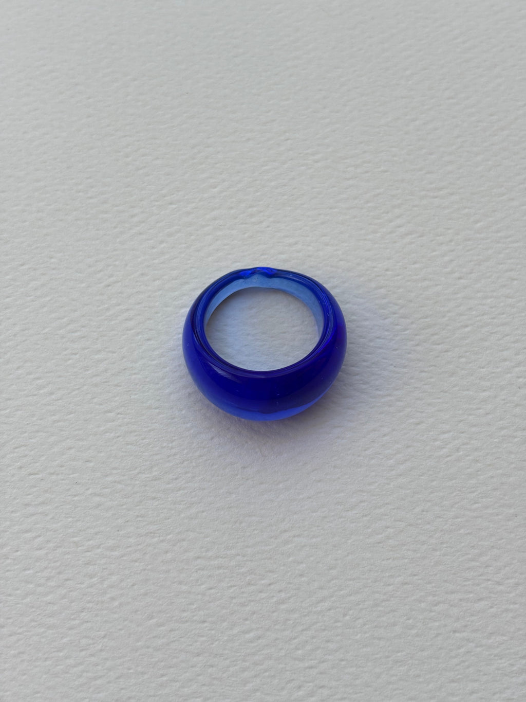 Glass Ring ~ Cobalt