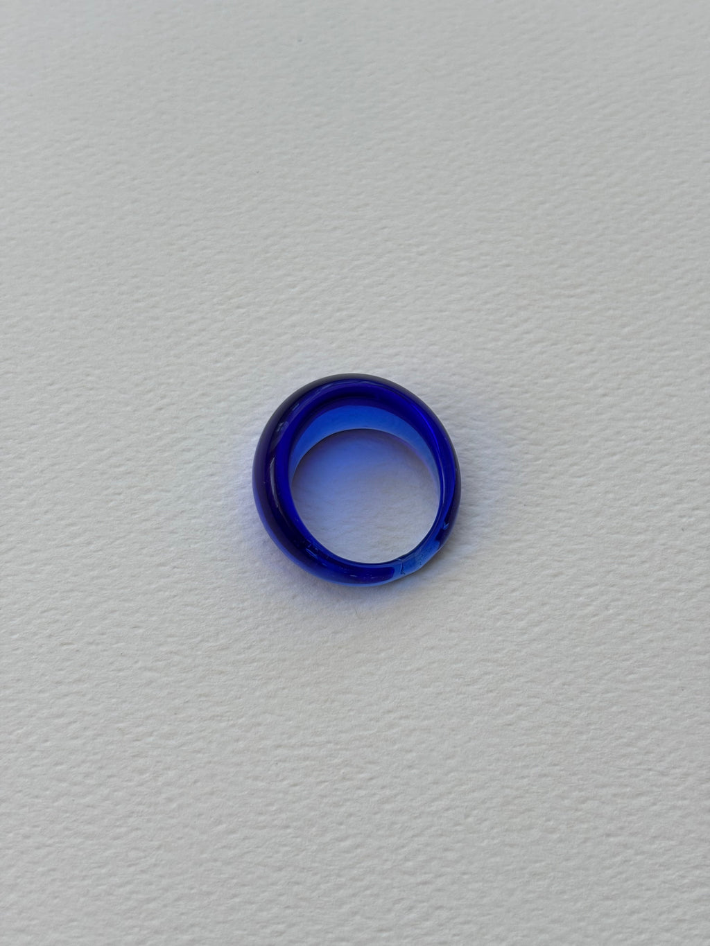 Glass Ring ~ Cobalt
