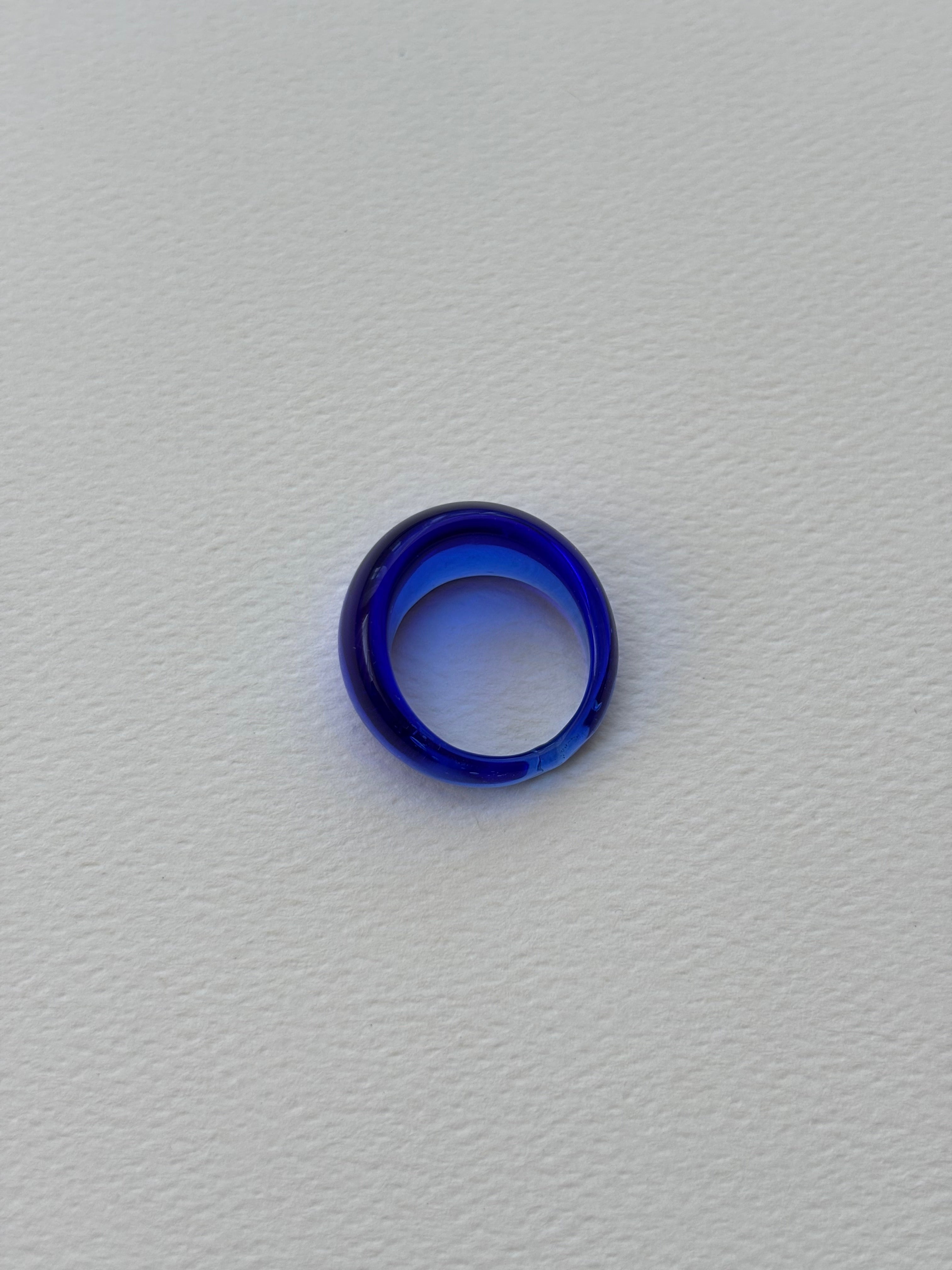 Glass Ring ~ Cobalt