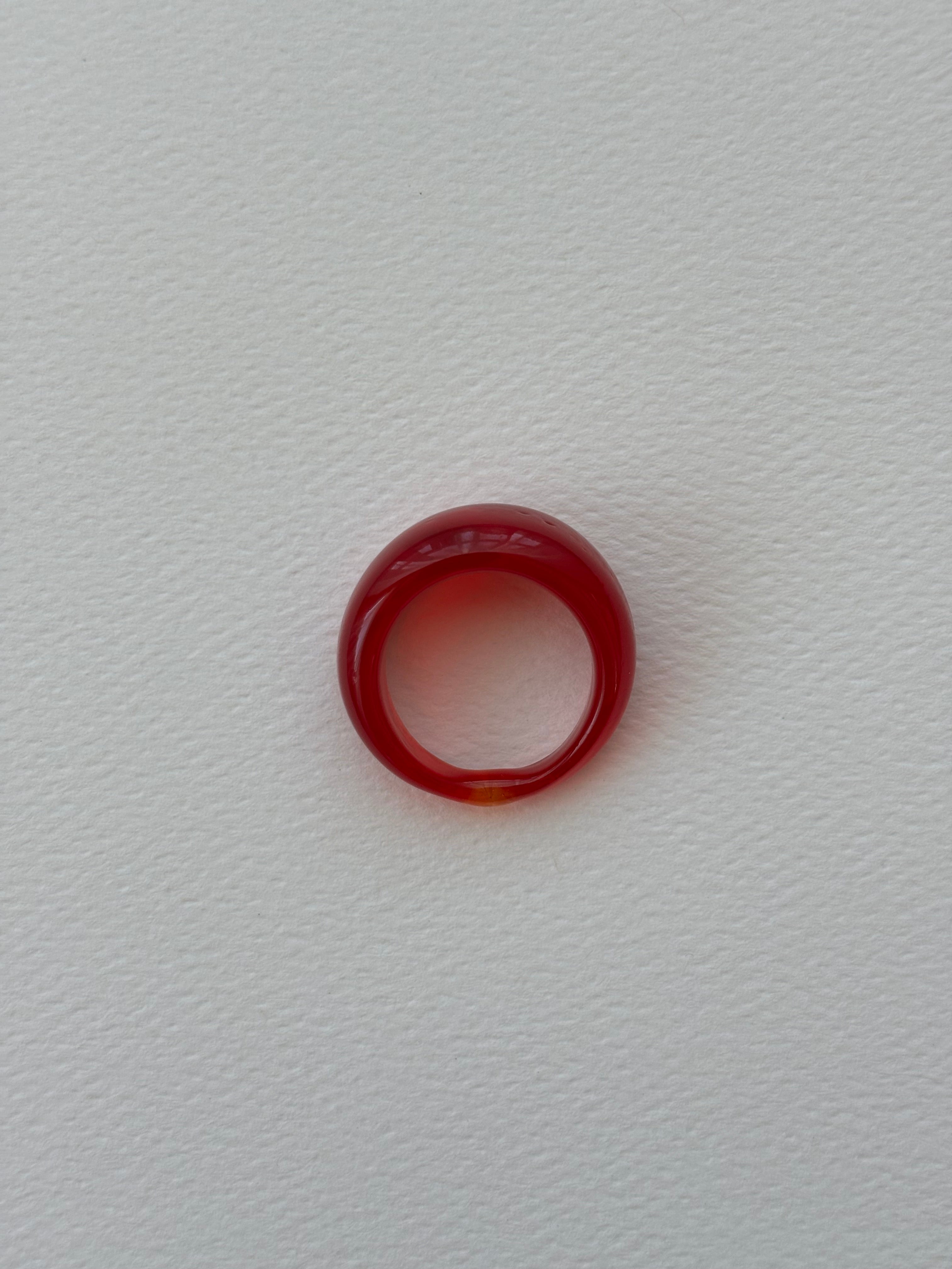 Glass Ring ~ Scarlet