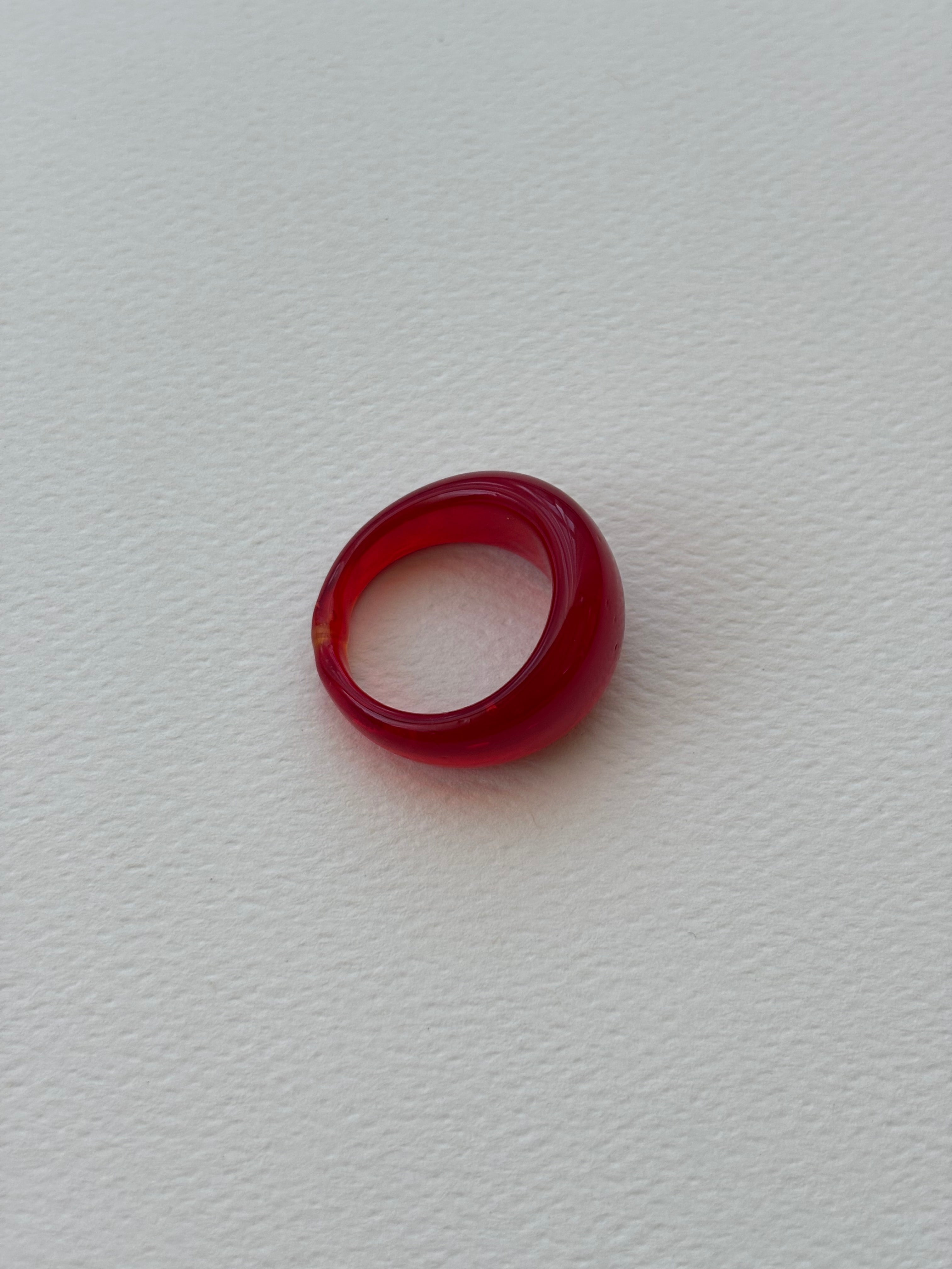 Glass Ring ~ Scarlet