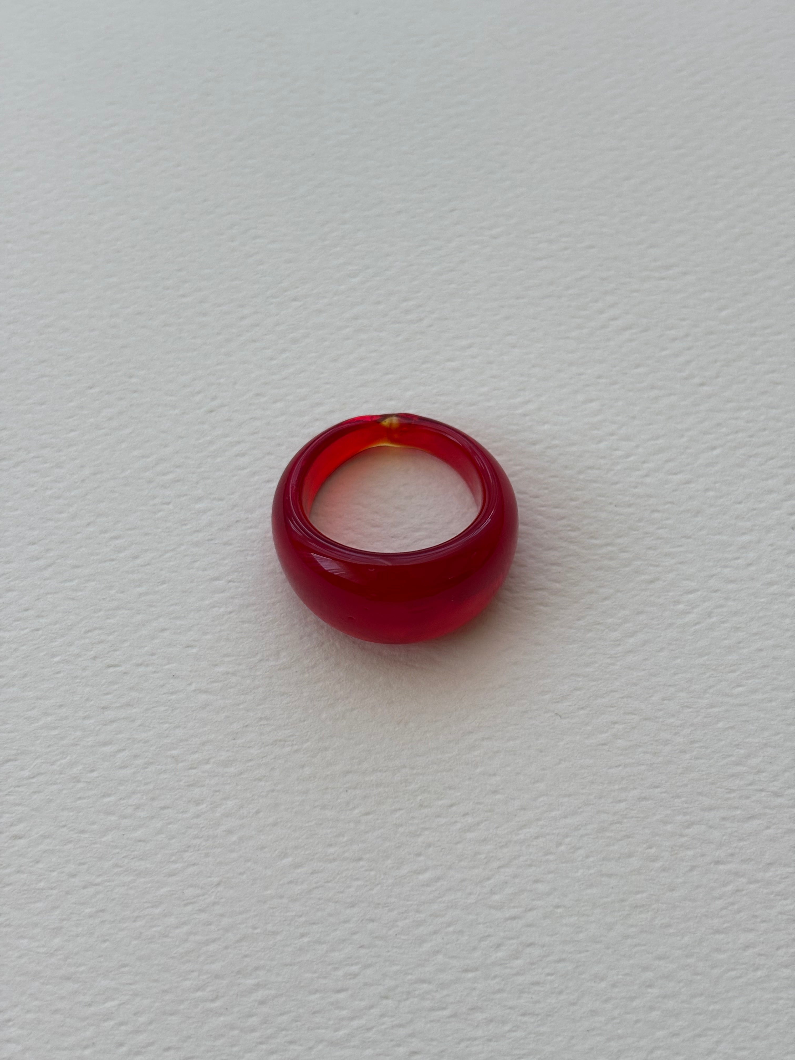Glass Ring ~ Scarlet