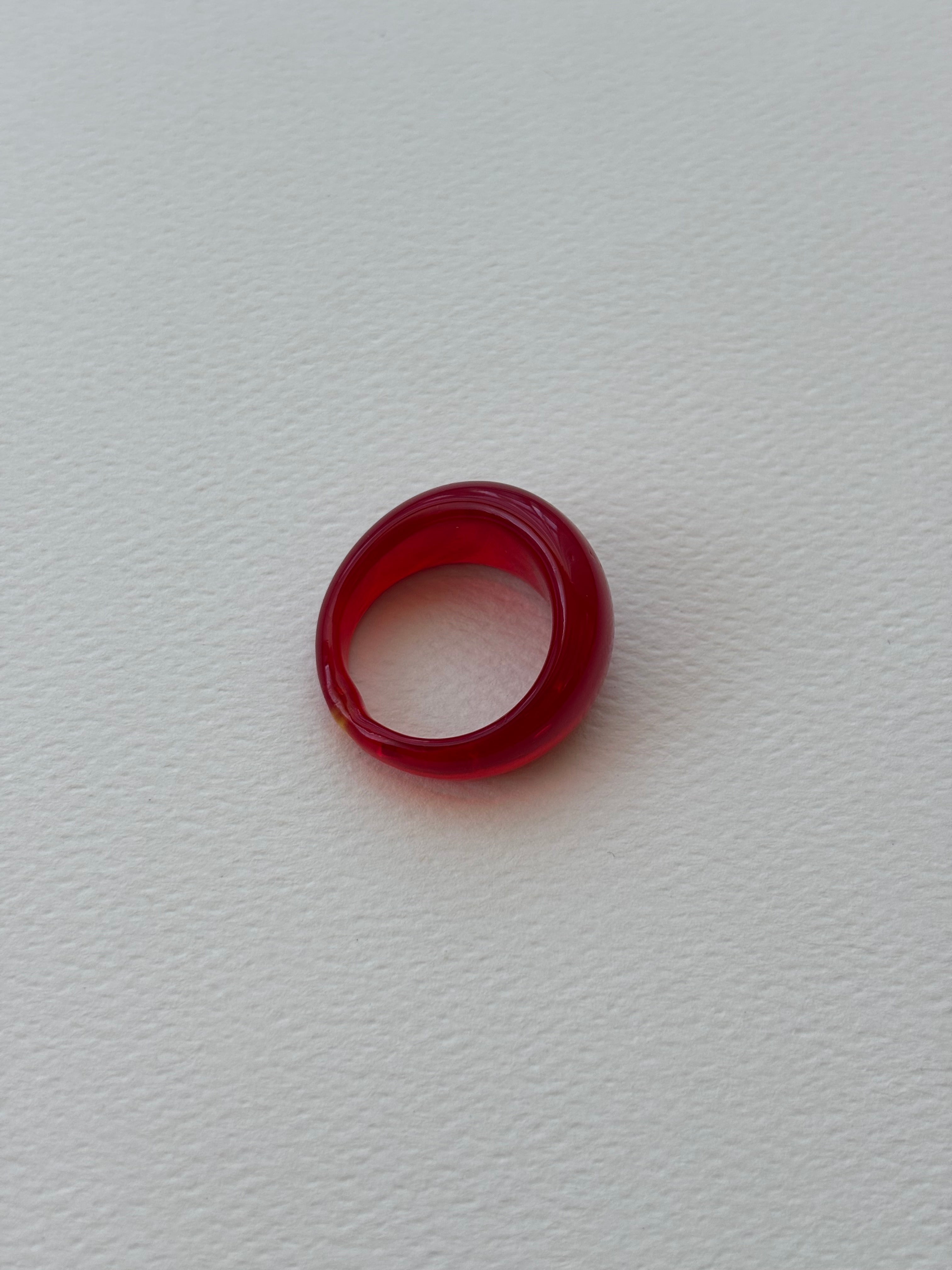 Glass Ring ~ Scarlet