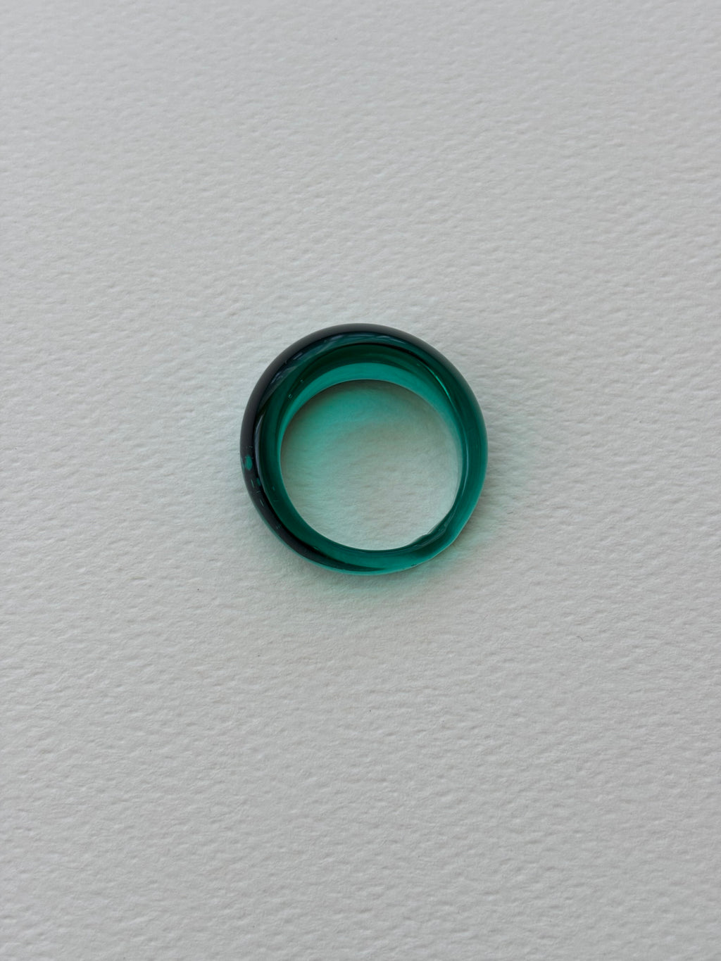 Glass Ring ~ Pine