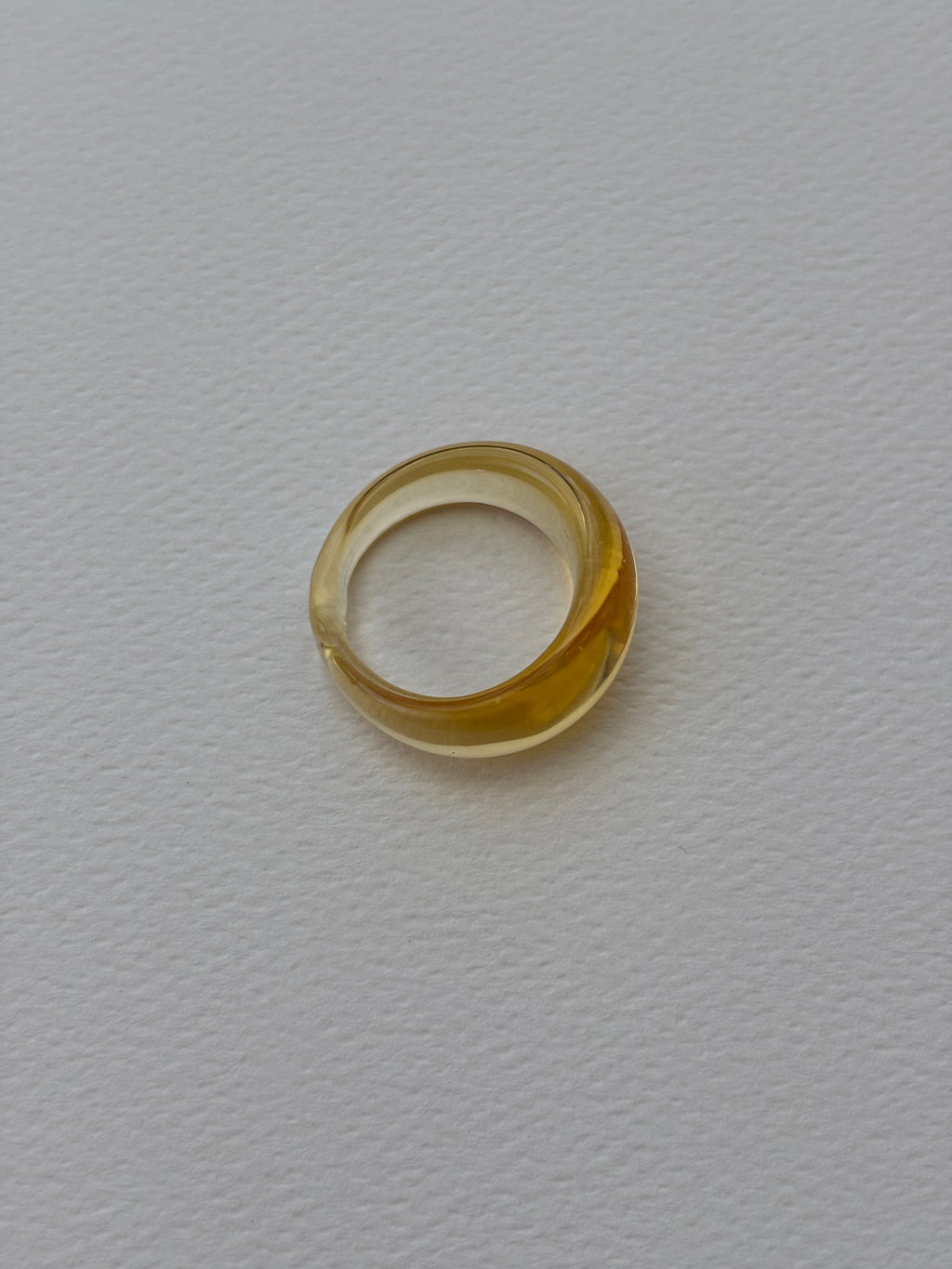 Glass Ring ~ Lemon