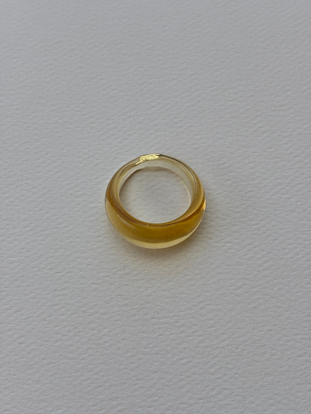 Glass Ring ~ Lemon