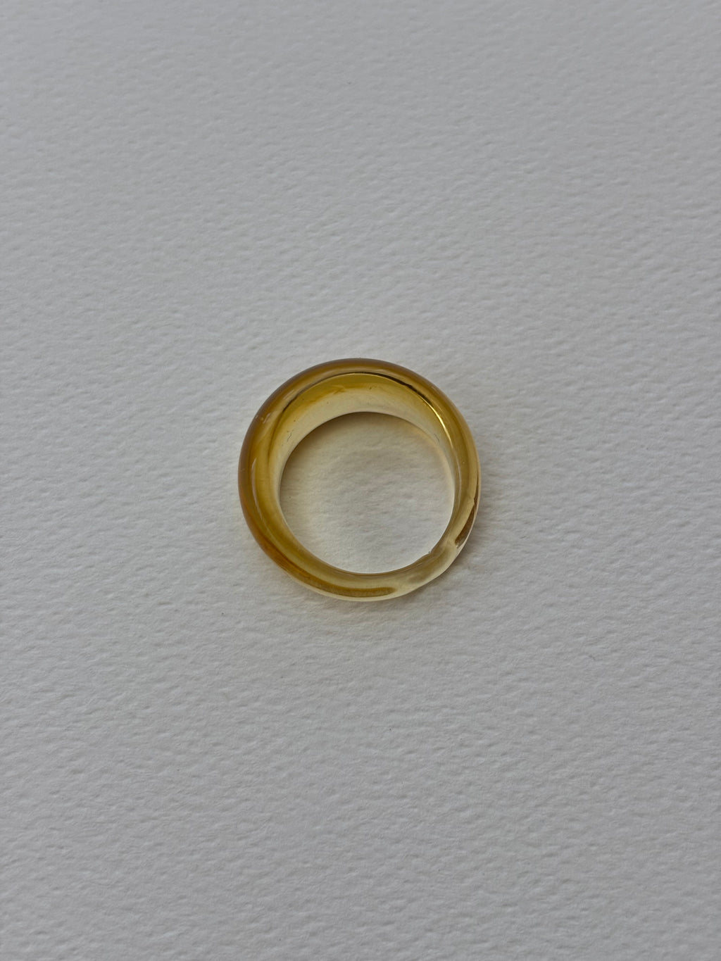 Glass Ring ~ Lemon