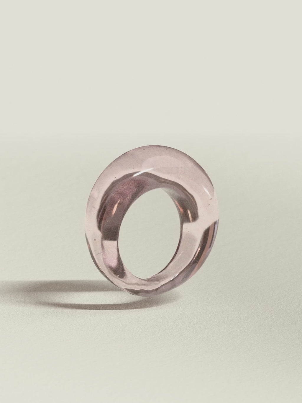 Glass Ring ~ Blush