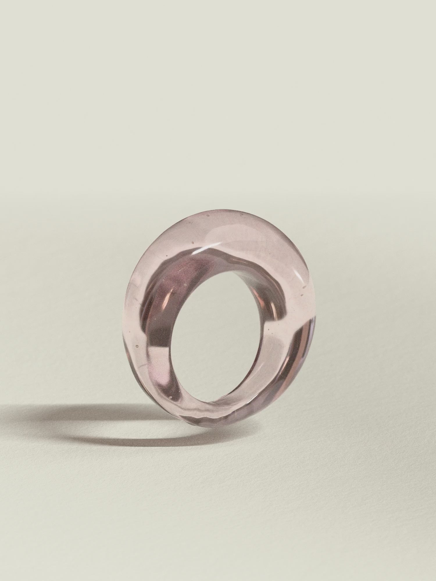 Glass Ring ~ Blush