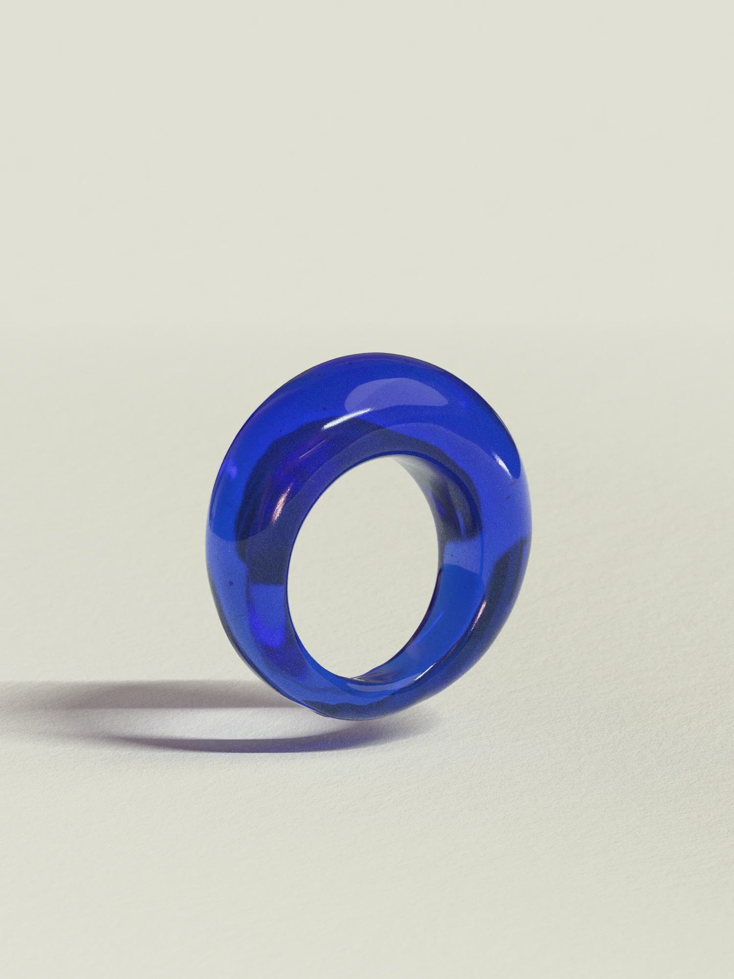 Glass Ring ~ Cobalt