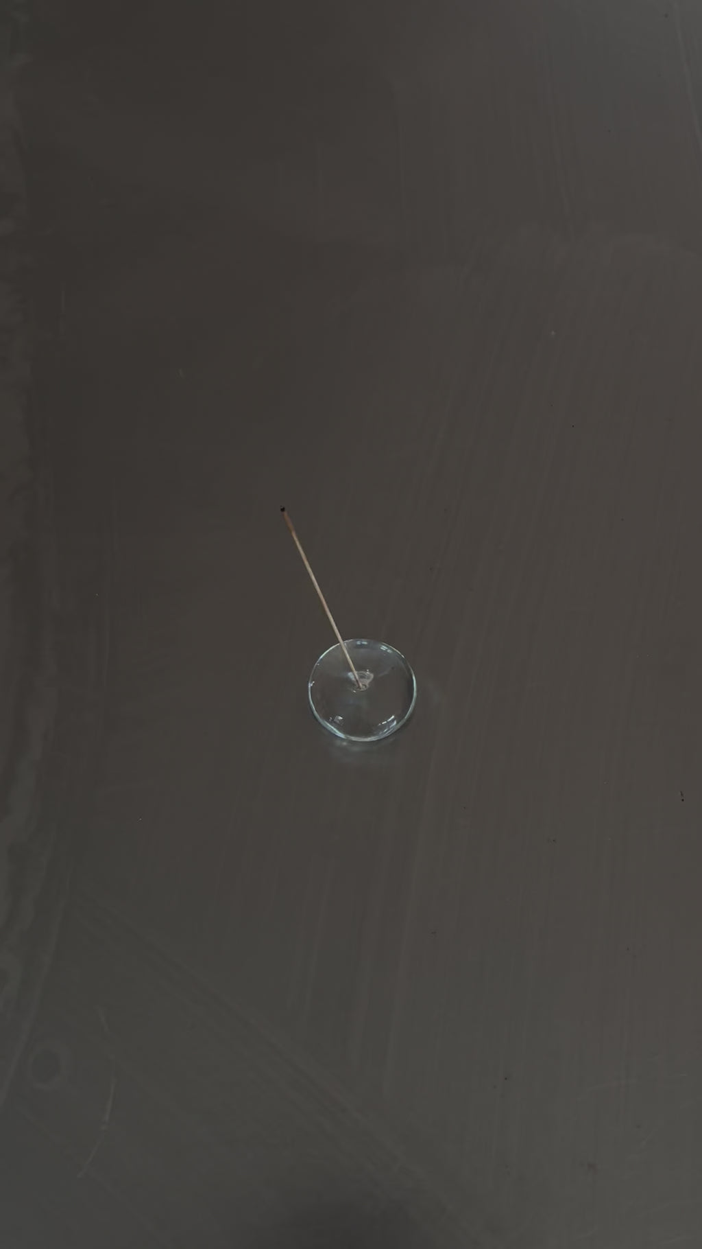 Glass Incense Holder ~ Clear