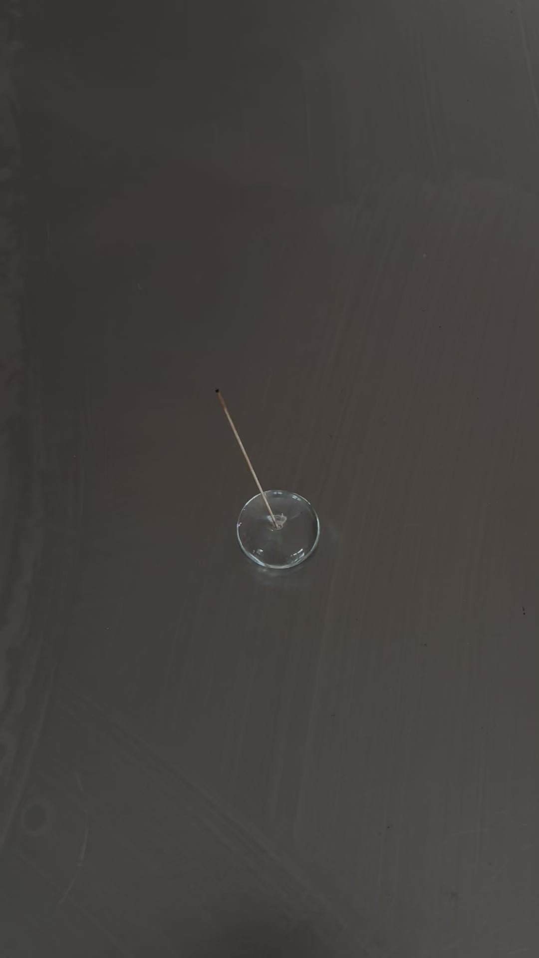 Glass Incense Holder ~ Clear