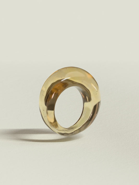 Glass Ring ~ Lemon