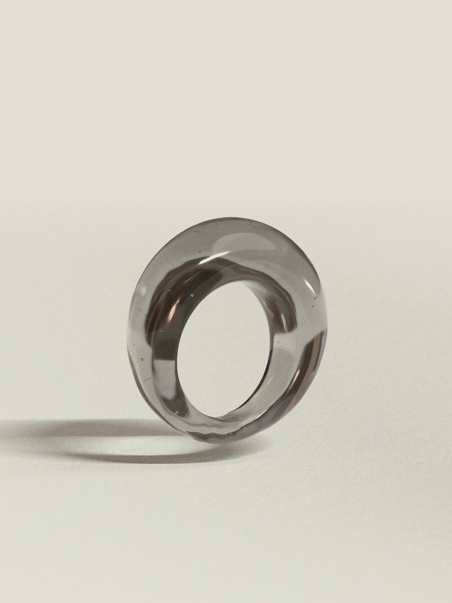 Glass Ring ~ Smoke